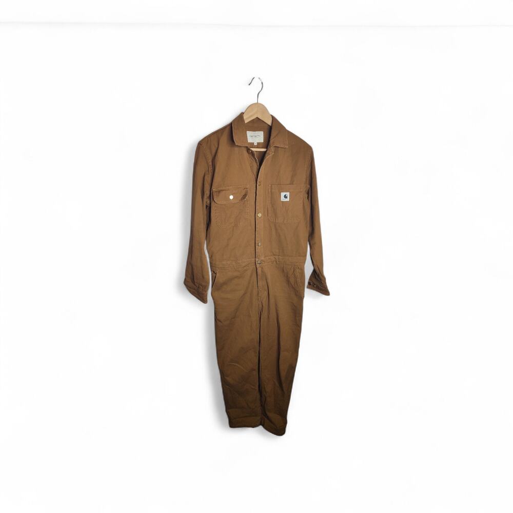 Carhartt WIP Women's Tara Coverall Jumpsuit Workwear M Khaki